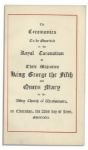 King George & Queen Mary Coronation Booklet