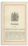 King George & Queen Mary Coronation Booklet