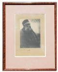 Sculptor Auguste Rodin Signed Photograph