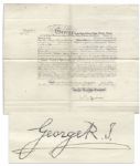 King George V Document Signed