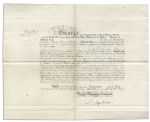 King George V Document Signed
