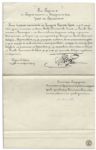 King George V Document Signed