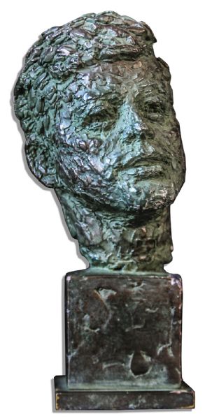 John F. Kennedy Bust Sculpture by Robert Berks -- Presented as an Award Trophy in 1965