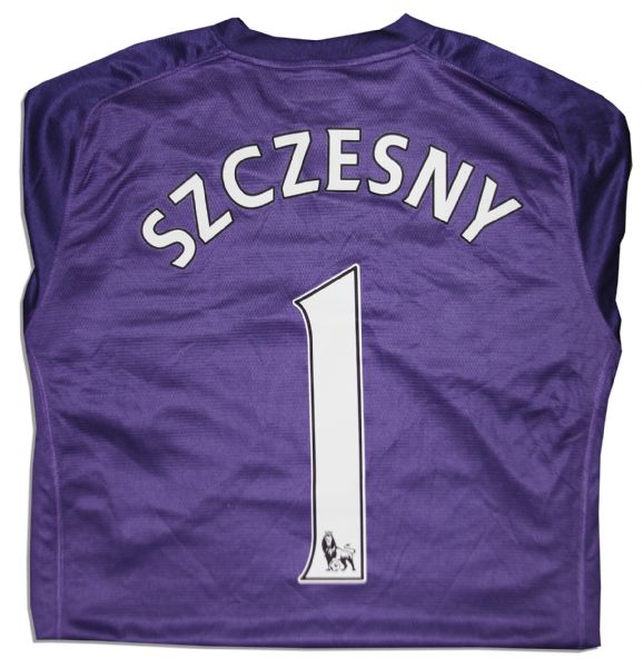 Arsenal Football Shirt Match Worn and Signed by Wojciech Szczesny