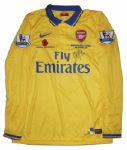 Arsenal Football Shirt Match Worn and Signed by Mikel Arteta
