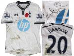 Tottenham Hotspur Football Shirt Match Worn and Signed by Michael Dawson