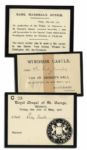 Ticket Lot for King Edward VIIs Burial