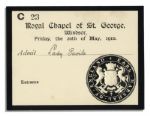 Ticket Lot for King Edward VII's Burial