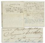 Autograph Letter Signed by Samuel Colt, Founder of Colts Fire-Arms Company -- The Company That Brought the Revolver to the Masses -- With JSA COA