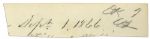 Excellent Franklin Pierce Signature