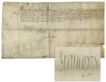 King Francis I Document Signed