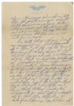 Early Gus Grissom Autograph Letter Signed to His Mother as an Air Force Cadet & Actor in ''Air Cadet'' -- ''...I'll be flying jets at Williams Field before very long...''