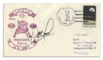 Jack Swigert's Personally Owned Pair of Apollo 13 First Day Covers Signed By Haise, Swigert & Lovell