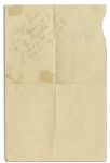 Titanic Rescuing Captain Arthur Rostron Autograph Letter Signed