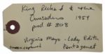 Virginia Mayo Custom Crafted Gown From Production of ''King Richard & The Crusaders''