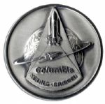 Jack Swigert's Personally Owned Columbia STS-1 Flown Silver Robbins Medal, Serial Number 106