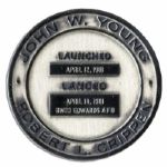 Jack Swigert's Personally Owned Columbia STS-1 Flown Silver Robbins Medal, Serial Number 106