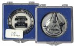 Jack Swigert's Personally Owned Columbia STS-1 Flown Silver Robbins Medal, Serial Number 106