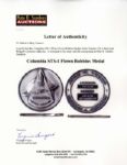 Jack Swigert's Personally Owned Columbia STS-1 Flown Silver Robbins Medal, Serial Number 106