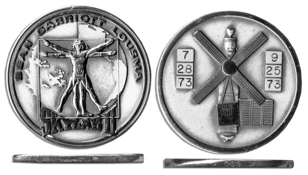 Jack Swigert's Personally Owned Skylab II Robbins Medal Flown, Serial Number 39