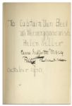 Helen Keller, Annie Sullivan & Polly Thompson Signed & Inscribed Book, ''Midstream: My Later Life''