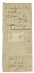 DOI Signer & First Senator of Maryland Charles Carroll of Carrollton Endorsement Signed