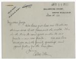 Famed Penicillin Discoverer Alexander Fleming 1946 Autograph Letter Signed -- A Year After Winning the Nobel Prize
