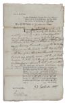 Declaration Signer George Walton Document Signed in 1777