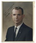 Apollo 9 Astronaut 8'' x 10'' Photos Signed -- All 3 Photos Are Dedicated to Apollo 13 Pilot Jack Swigert, From His Personal Collection