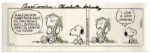 Charles Schulz Peanuts Cartoon -- Featuring Snoopy & Linus & Linus Blanket