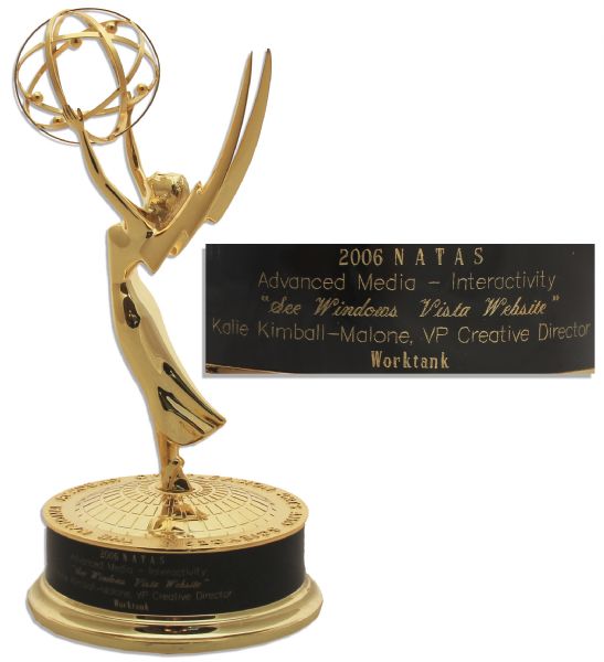 2006 Emmy Presented in the Category of Advanced Media - Interactivity to Kalie Kimball-Malone, VP Creative Director of Worktank
