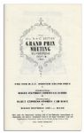 Grand Prix 1953 Program Signed by Alberto Ascari, Giuseppe Farina and Luigi Villoresi