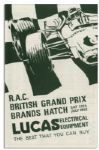Jochen Rindt, Bruce McLaren, Jackie Oliver, Innes Ireland & Graham Hill 1968 Grand Prix Program Signed
