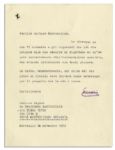 Enzo Ferrari Typed Letters Signed -- Lot of 7 -- ''...an exciting era of motor car sports which I remember with so much pleasure...''