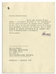 Enzo Ferrari Typed Letters Signed -- Lot of 7 -- ''...an exciting era of motor car sports which I remember with so much pleasure...''