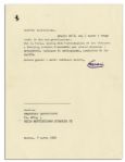 Enzo Ferrari Typed Letters Signed -- Lot of 7 -- ''...an exciting era of motor car sports which I remember with so much pleasure...''