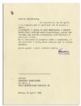 Enzo Ferrari Typed Letters Signed -- Lot of 7 -- ''...an exciting era of motor car sports which I remember with so much pleasure...''