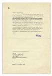 Enzo Ferrari Typed Letters Signed -- Lot of 7 -- ''...an exciting era of motor car sports which I remember with so much pleasure...''