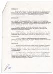 Didier Pironi & Ligier Document Signed -- Employment Contract in French -- Signed in Full on Last Page & Also Initialed on Each Page by Both Parties
