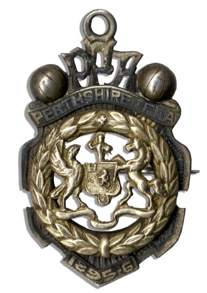 Original 1895-96 Dunblane Perthshire Scottish Football Association Championship Pin