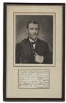 Nicely Framed Ulysses S. Grant Autograph Letter Signed -- Regarding the Order of the Masons