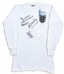 George Cohen Football Shirt From The England v. Portugal 1966 World Cup Semi-Final -- Signed by Portugal's Antonio Simoes 