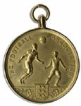 F.A. Challenge Cup Runners-Up Gold Medal Issued to Leeds United -- From The Famous 1973 Final Between Leeds & Sunderland