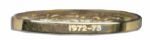 F.A. Challenge Cup Runners-Up Gold Medal Issued to Leeds United -- From The Famous 1973 Final Between Leeds & Sunderland