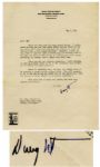 Lot of 10 Dwight Eisenhower Letters Signed -- 5 as President -- ''...Every day there is a flood of controversial questions coming in to Washington...instances of differences of opinion...''