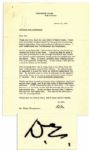 Lot of 10 Dwight Eisenhower Letters Signed -- 5 as President -- ''...Every day there is a flood of controversial questions coming in to Washington...instances of differences of opinion...''
