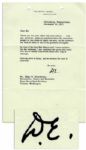 Lot of 10 Dwight Eisenhower Letters Signed -- 5 as President -- ''...Every day there is a flood of controversial questions coming in to Washington...instances of differences of opinion...''