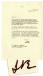 Lot of 10 Dwight Eisenhower Letters Signed -- 5 as President -- ''...Every day there is a flood of controversial questions coming in to Washington...instances of differences of opinion...''