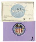 Jack Swigert Personally Owned NASA Lot of Apollo Badges, Launch Tickets & Return Passes