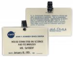 Jack Swigert Personally Owned NASA Lot of Apollo Badges, Launch Tickets & Return Passes